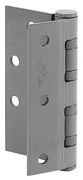 Stanley - 4-1/2" Long x 4-1/2" Wide Steel Half Mortise Commercial Hinge - Industrial Tool & Supply