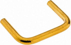 Electro Hardware - 4-40 Internal Thread, 5/32" Handle Diam, Plain Brass Drawer Pull - 1-1/4" Center to Center - Industrial Tool & Supply