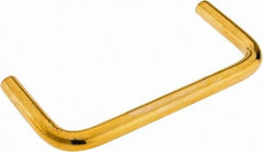 Electro Hardware - Round Handle - Plain, Brass, 3" Center to Center - Industrial Tool & Supply
