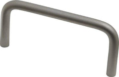 Electro Hardware - Round Handle - Plain, Aluminum, 3" Center to Center - Industrial Tool & Supply