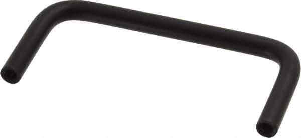 Electro Hardware - Round Handle - Black Coated, Aluminum, 3" Center to Center - Industrial Tool & Supply