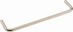 Electro Hardware - Round Handle - Nickel Plated, Brass, 6" Center to Center - Industrial Tool & Supply