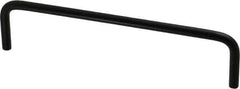 Electro Hardware - Round Handle - Black Coated, Aluminum, 6" Center to Center - Industrial Tool & Supply