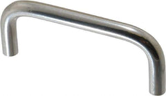Electro Hardware - 8-32 Internal Thread, 5/16" Handle Diam, Plain Stainless Steel Drawer Pull - 3" Center to Center - Industrial Tool & Supply