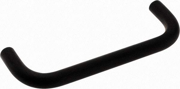 Electro Hardware - 8-32 Internal Thread, 5/16" Handle Diam, Black Anodized Aluminum Drawer Pull - 3-1/2" Center to Center - Industrial Tool & Supply