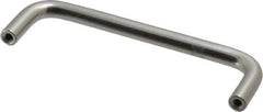 Electro Hardware - 8-32 Internal Thread, 5/16" Handle Diam, Plain Aluminum Drawer Pull - 4" Center to Center - Industrial Tool & Supply