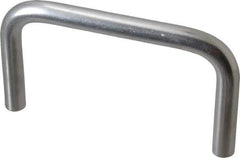 Electro Hardware - Round Handle - Plain, Aluminum, 5" Center to Center - Industrial Tool & Supply