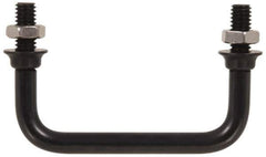 Electro Hardware - Round Handle - Plain, Brass, 4-1/4" Center to Center - Industrial Tool & Supply
