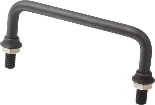 Electro Hardware - Round Handle - Black Coated, Brass, 4" Center to Center - Industrial Tool & Supply