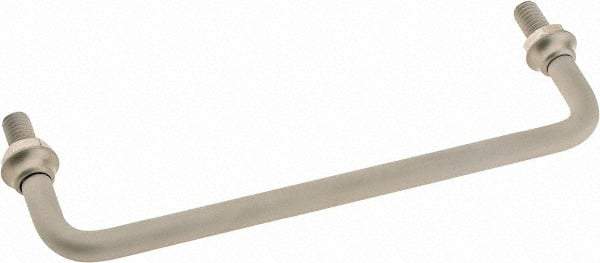 Electro Hardware - Round Handle - Clear Finish, Aluminum, 6" Center to Center - Industrial Tool & Supply