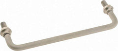 Electro Hardware - Round Handle - Clear Finish, Aluminum, 6" Center to Center - Industrial Tool & Supply