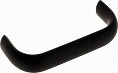 Electro Hardware - 1-9/32" High Oval Handle - Brush Black Anodized, Aluminum, 3" Center to Center - Industrial Tool & Supply