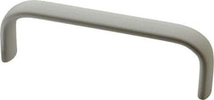Electro Hardware - 1-1/2" High Oval Handle - Clear Anodized, Aluminum, 4-9/16" Center to Center - Industrial Tool & Supply