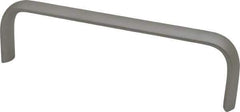 Electro Hardware - 1-3/4" High Oval Handle - Plain, Aluminum, 6" Center to Center - Industrial Tool & Supply
