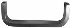 Electro Hardware - 1-1/2" High Rectangular Handle - Plain, Aluminum, 4" Center to Center - Industrial Tool & Supply