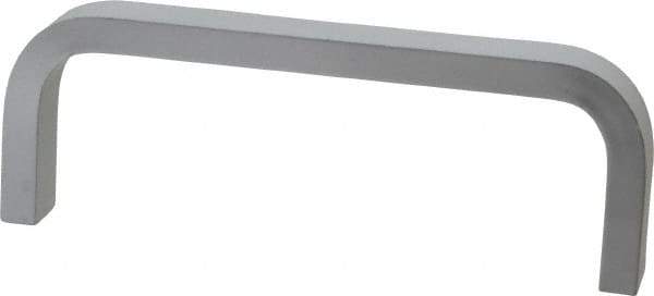 Electro Hardware - 1-1/2" High Rectangular Handle - Clear Finish, Aluminum, 4" Center to Center - Industrial Tool & Supply