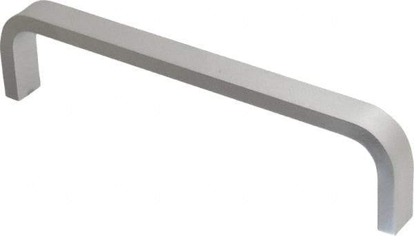 Electro Hardware - 1-1/2" High Rectangular Handle - Clear Finish, Aluminum, 6" Center to Center - Industrial Tool & Supply