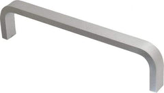 Electro Hardware - 1-1/2" High Rectangular Handle - Clear Finish, Aluminum, 6" Center to Center - Industrial Tool & Supply