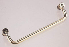 Electro Hardware - Fold Down Handle - Plain, Brass, 6" Center to Center - Industrial Tool & Supply