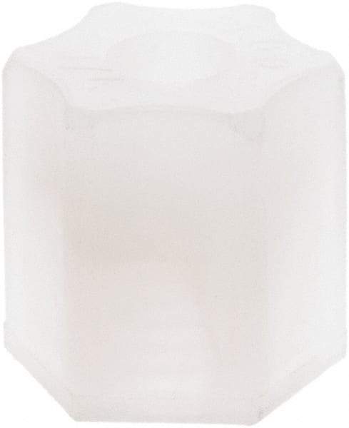 Made in USA - 1/4" Tube OD, Kynar Plastic Compression Tube Compression Nut - 275°F Max, Plastic Grip - Industrial Tool & Supply