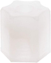 Made in USA - 1/4" Tube OD, Kynar Plastic Compression Tube Compression Nut - 275°F Max, Plastic Grip - Industrial Tool & Supply