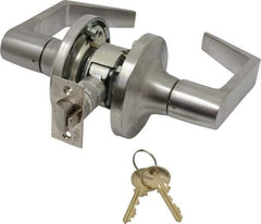 Yale - Grade 1 Classroom Lever Lockset - 2-3/4" Back Set, 6 Pin Para Keyway Cylinder, US26D/Satin Chrome Plated Finish - Industrial Tool & Supply