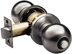 Yale - 1-3/8" Door Thickness, Stainless Steel Dummy Knob Lockset - 2-3/4" Back Set, 2 Cylinder - Industrial Tool & Supply