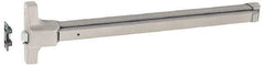 Yale - 36" Long Fire Rated, Series 7100 Exit Device Flatbar - Brushed Stainless (32D), Grade 1 - Industrial Tool & Supply