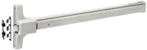 Yale - 36" Long Fire Rated, Series 2100 Flatbar - Sprayed Aluminum, Grade 1 - Industrial Tool & Supply