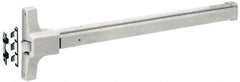 Yale - 36" Long Fire Rated, Series 2100 Flatbar - Sprayed Aluminum, Grade 1 - Industrial Tool & Supply