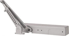 Norton Door Closers - Push & Pull Side Mount, Multi Size Closer Power Operated Damper - Aluminum Finish - Industrial Tool & Supply