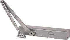 Norton Door Closers - Push & Pull Side Mount, Multi Size Closer Power Operated Damper - Aluminum Finish - Industrial Tool & Supply