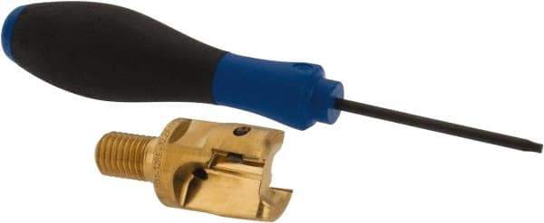 Seco - 1" Cutting Diam, Modular Connection Indexable Copy End Mill - 2 Inserts, XPKX12 Insert, R217.97 Toolholder, Steel, Through Coolant - Industrial Tool & Supply