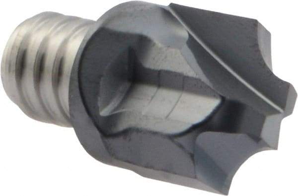Iscar - MM HR Grade IC908 Carbide Concave Radius Milling Tip Insert - TiAlN Finish, 2 Flutes, 16mm Cutting Diam, 15mm Depth of Cut, 19.1mm Extension, 0.1969" Cnr Rad - Industrial Tool & Supply