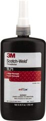 3M - 250 mL, Red, High Strength Liquid Threadlocker - Series TL71, 24 hr Full Cure Time, Hand Tool, Heat Removal - Industrial Tool & Supply