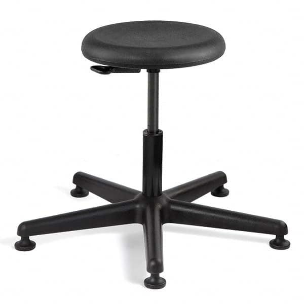 Bevco - Swivel & Adjustable Stools Type: Adjustable Backless Stool Base Type: Nylon - Industrial Tool & Supply