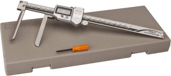 Mitutoyo - 10 to 200mm Range, 0.01mm Resolution, IP67 Electronic Caliper - Stainless Steel with 74.5mm Stainless Steel Jaws, 0.05mm Accuracy, SPC Output - Industrial Tool & Supply