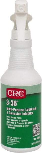 CRC - 16 oz Trigger Spray Bottle Nondrying Film Penetrant/Lubricant - Blue/Green & Clear, -50°F to 250°F, Food Grade - Industrial Tool & Supply