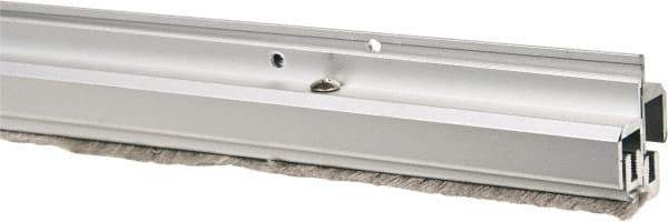 Pemko - 84" Long x 1-1/4" Wide, Adjustble Double Door Split Astragal Weatherstripping - Clear Anodized Aluminum Finish - Industrial Tool & Supply