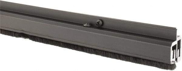 Pemko - 84" Long x 1-1/4" Wide, Adjustble Double Door Split Astragal Weatherstripping - Dark Bronze Anod. Aluminum Finish - Industrial Tool & Supply
