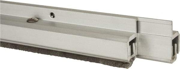 Pemko - 96" Long x 1-1/4" Wide, Adjustble Double Door Split Astragal Weatherstripping - Clear Anodized Aluminum Finish - Industrial Tool & Supply