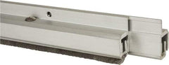 Pemko - 96" Long x 1-1/4" Wide, Adjustble Double Door Split Astragal Weatherstripping - Clear Anodized Aluminum Finish - Industrial Tool & Supply