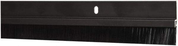 Pemko - Door Bottom Sweep - Nylon Brush, 1-1/2" High, Dark Bronze Anodium Aluminum Coated - Industrial Tool & Supply
