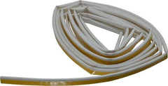 Pemko - 20' Long x 1/2" Wide, Siliconseal Self-Adhesive Weatherstripping - White Finish - Industrial Tool & Supply