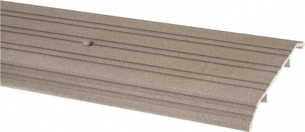 Pemko - 72" Long x 5" Wide x 1/2" High, Saddle Threshold - Gray PemKote Skid Resistant Surface - Industrial Tool & Supply