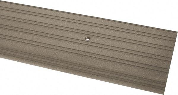 Pemko - 48" Long x 6" Wide x 1/2" High, Saddle Threshold - Gray PemKote Skid Resistant Surface - Industrial Tool & Supply