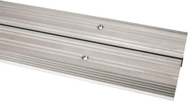Pemko - 48" Long x 6-1/8" Wide x 1/2" High, Saddle Threshold - Mill Finish Aluminum - Industrial Tool & Supply
