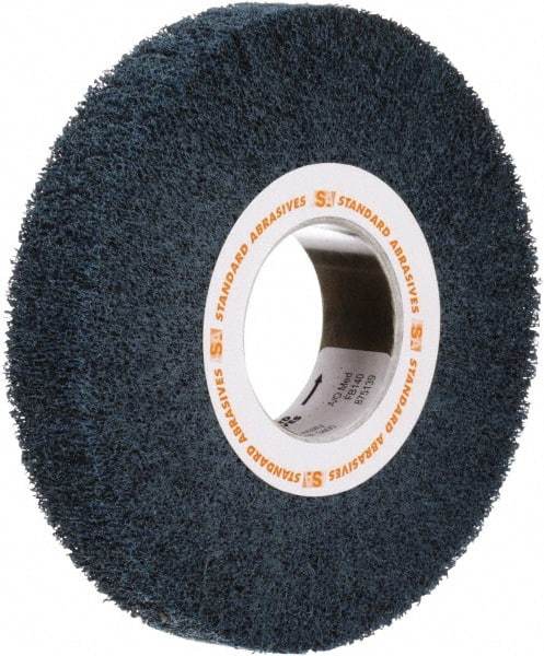 Standard Abrasives - 12 Inch Diameter Aluminum Oxide Unmounted Flap Wheel - 5 Inch Hole, 2 Inch Wide, Density 7, Non Woven, Very Fine Grade, 2,500 Max RPM - Industrial Tool & Supply