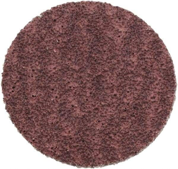 Standard Abrasives - 1" Disc Diam, 80 Grit, Aluminum Oxide Quick Change Disc - Type S Attaching System, Coated, Light Brown, Medium Grade, 40,000 RPM - Industrial Tool & Supply