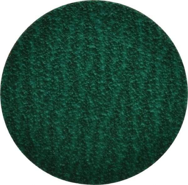 Standard Abrasives - 3" Disc Diam, 60 Grit, Zirconia Alumina Quick Change Disc - Type R Attaching System, Coated, Green, Medium Grade, 18,000 RPM - Industrial Tool & Supply